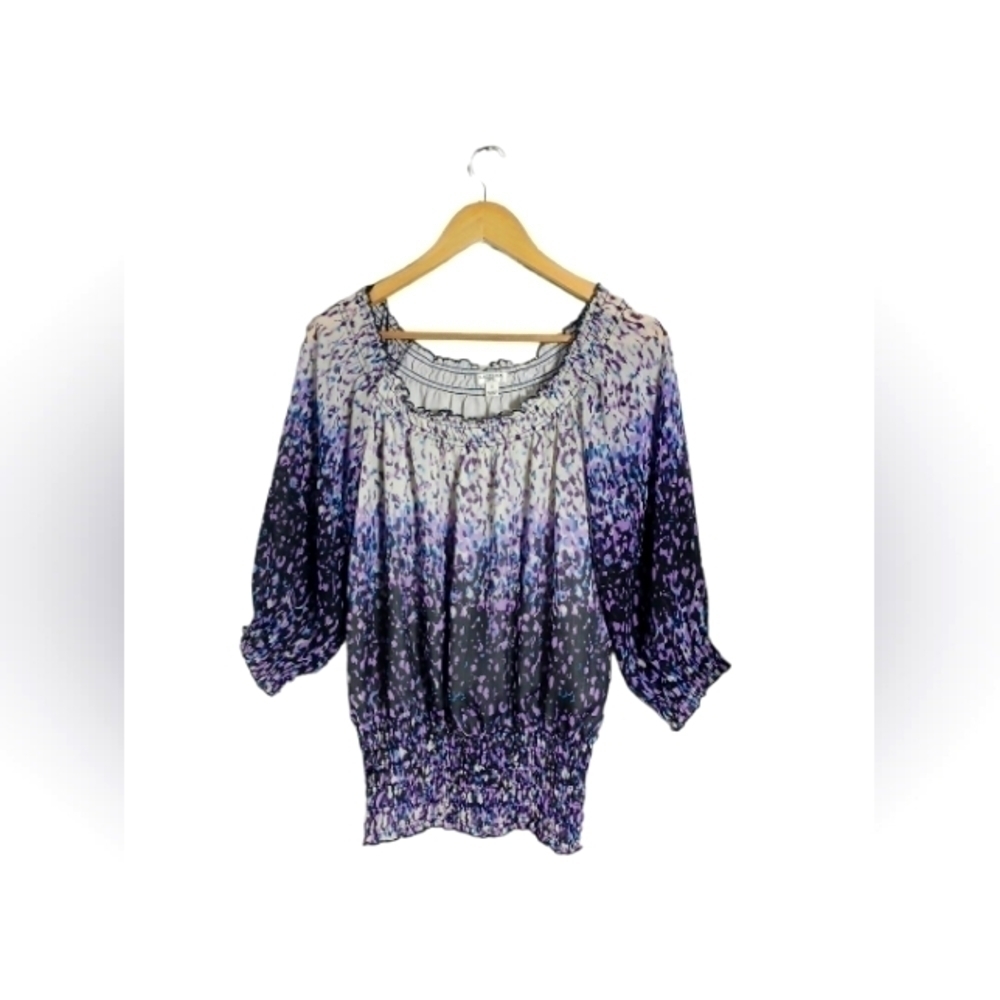 Purple oversized blouse